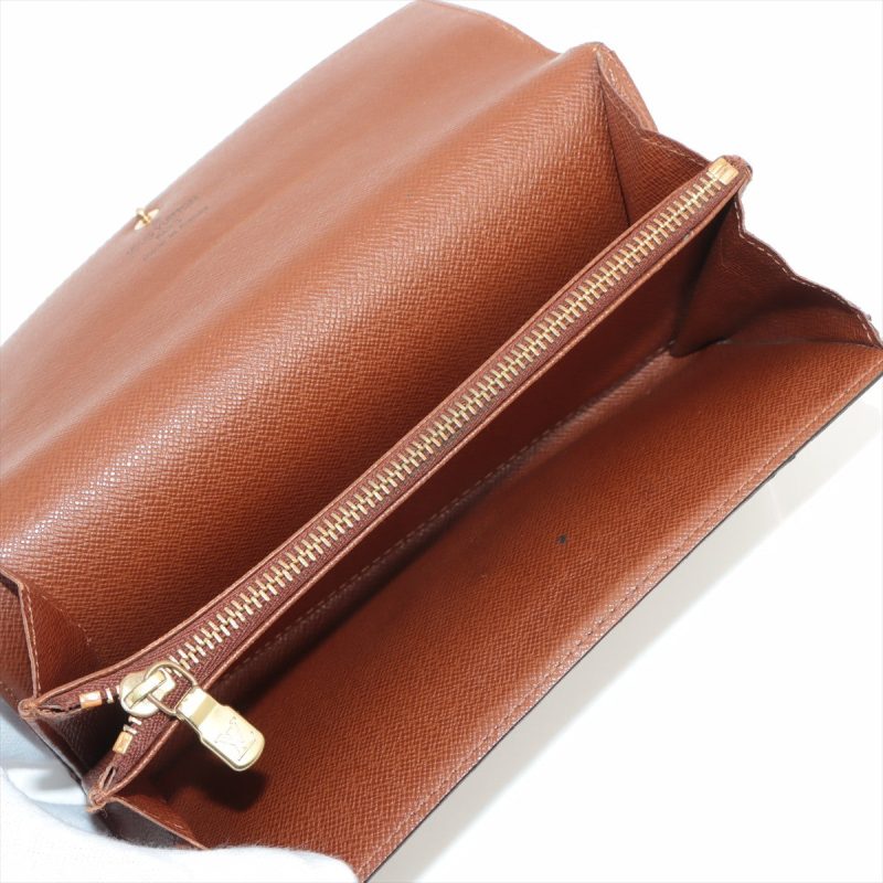 Louis Vuitton Monogram Pochette Porte Monet Creddie M61725 Th0072 Long Wallets - Barde - Image 4
