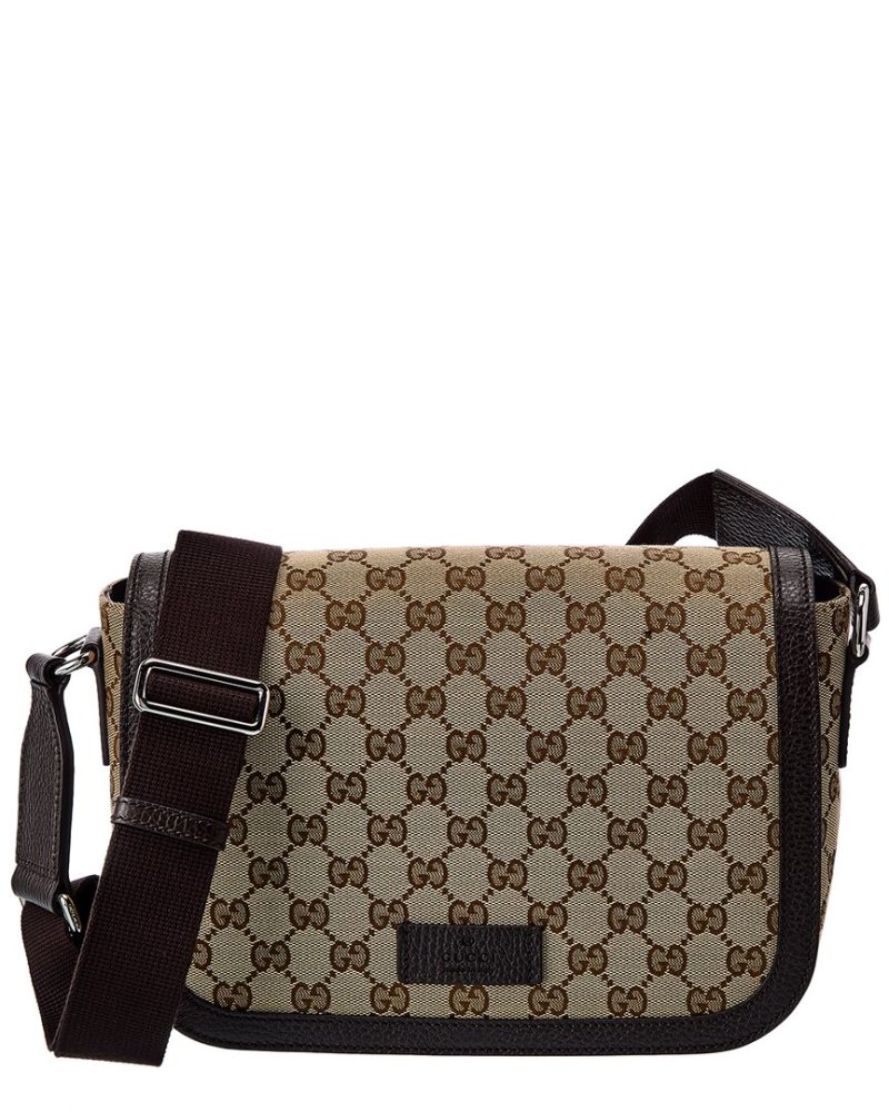 Gucci GG Canvas & Leather Shoulder Bag - Barde