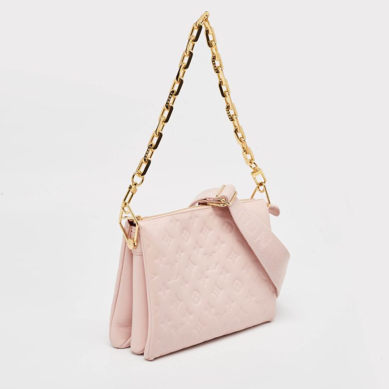 Louis Vuitton Soft Rose Monogram Embossed Leather Coussin Pm Bag - Barde - Image 2