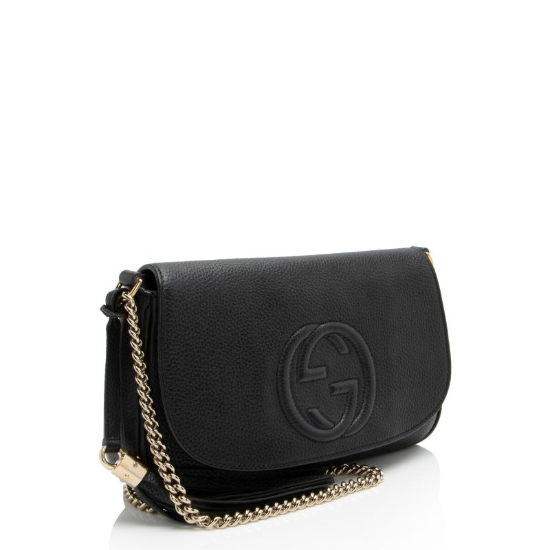 Gucci Leather Soho Medium Flap Bag - Barde - Image 2