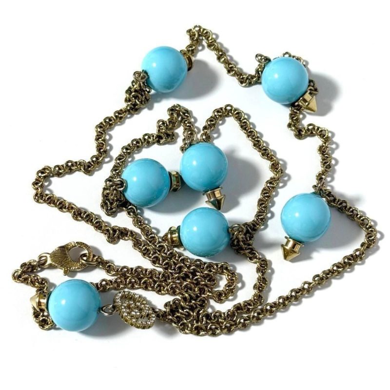 Gucci Metal Plastic Rhinestone Necklace (Pre-Owned) - Barde - Image 5