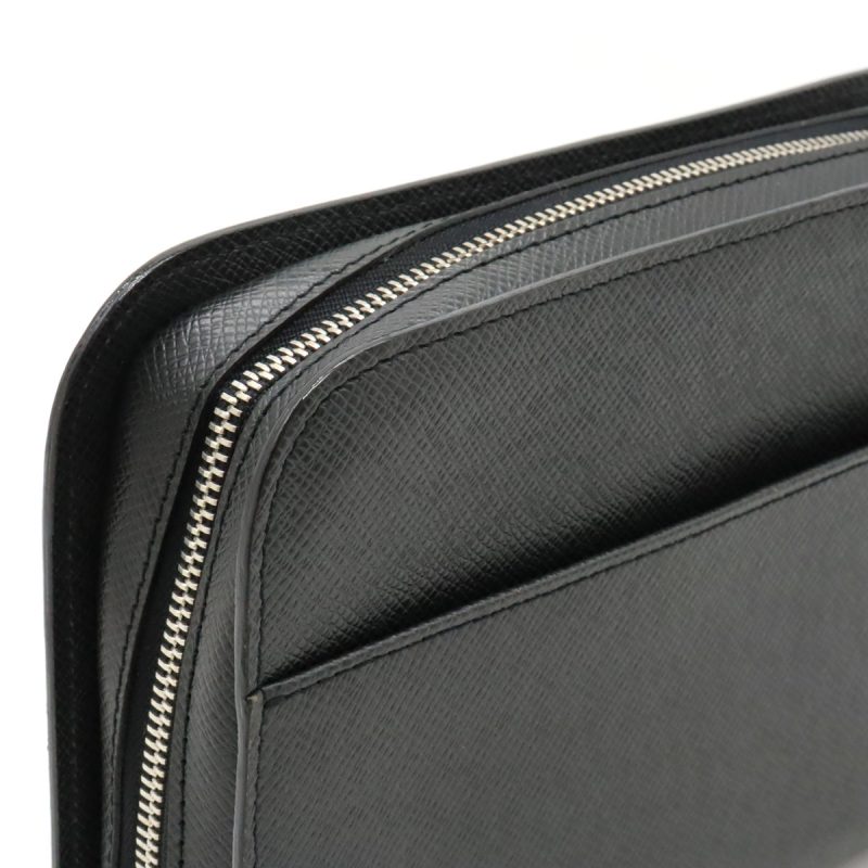 Louis Vuitton Taiga Baikal Clutch Bag Black - Barde - Image 4