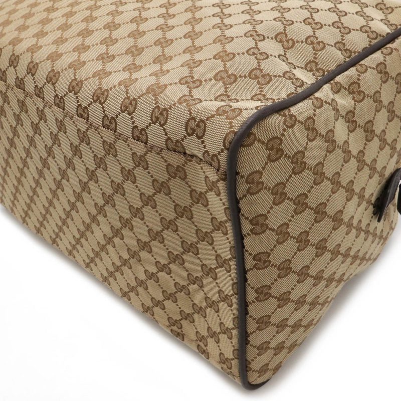 Gucci Gg Canvas     Color Canvas Leather Boston Bag Shoulder Bag (Pre-Owned) - Barde - Image 4