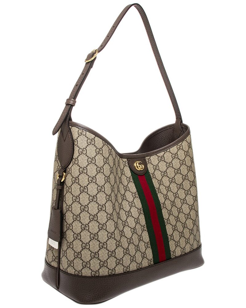 Gucci Ophidia Medium GG Supreme Canvas & Leather Shoulder Bag - Barde - Image 3