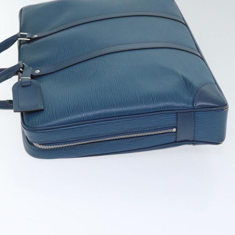 Louis Vuitton Porte Documents Voyage  Leather Briefcase Bag - Barde - Image 4