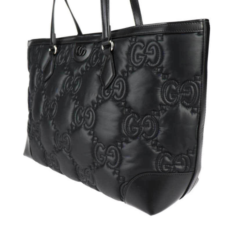 Gucci  Nylon Leather Handbag Shoulder Bag Tote Bag (Pre-Owned) - Barde - Image 3