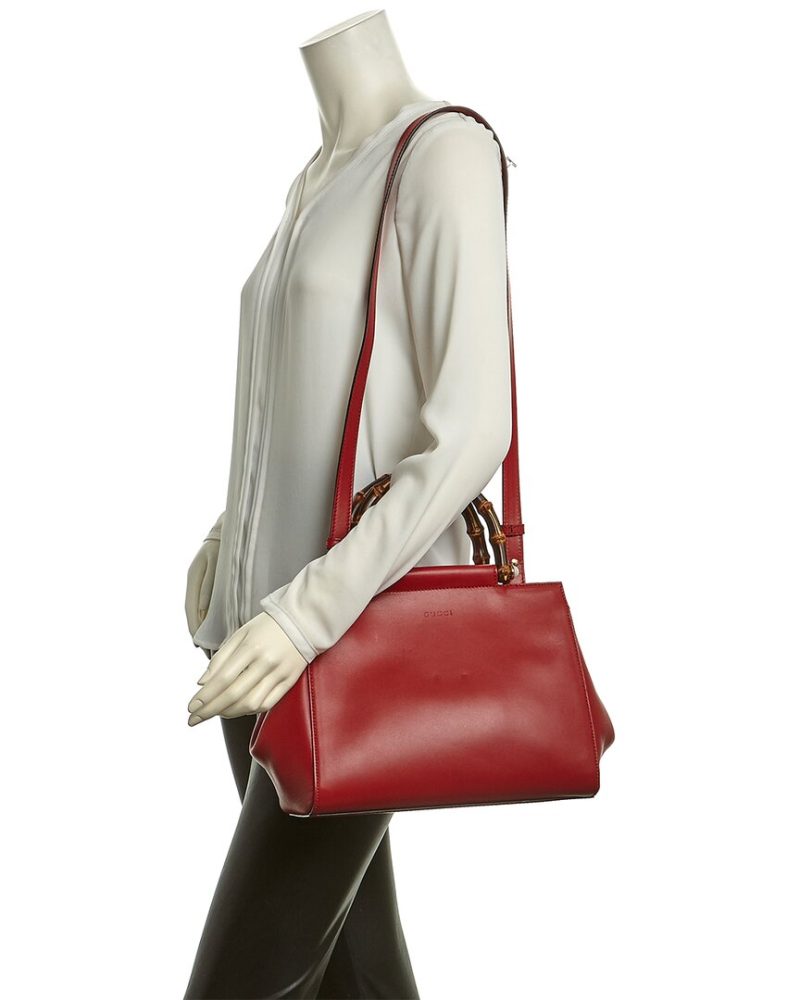Gucci Nymphea Leather Top Handle Bag - Barde - Image 3