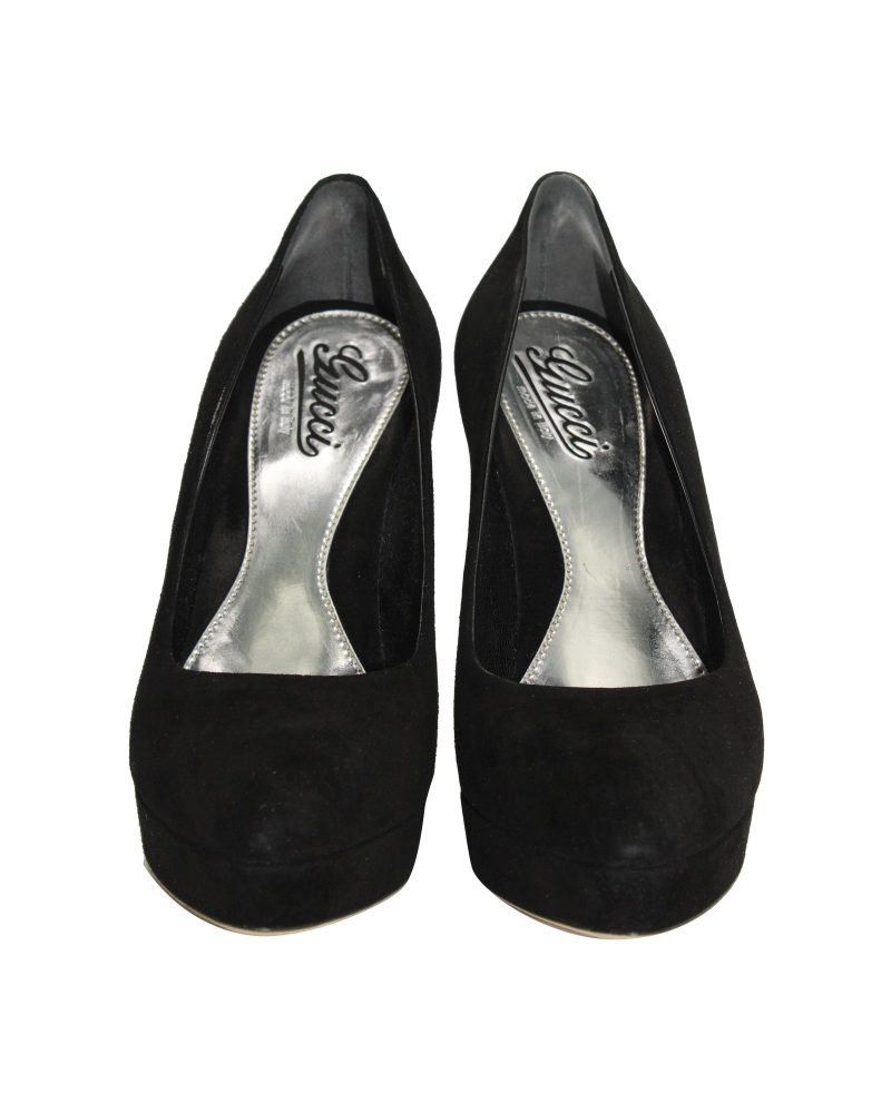 Gucci Platform Pumps in Black Suede - Barde - Image 2
