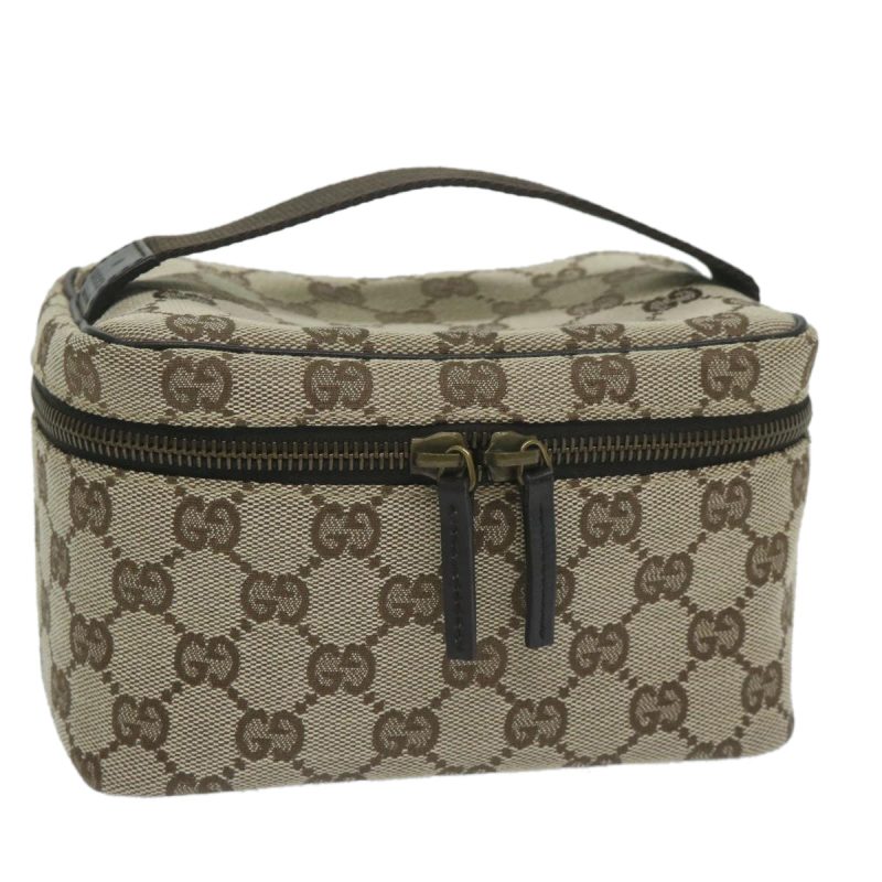 Gucci GG Canvas Vanity Cosmetic Pouch Beige - Barde