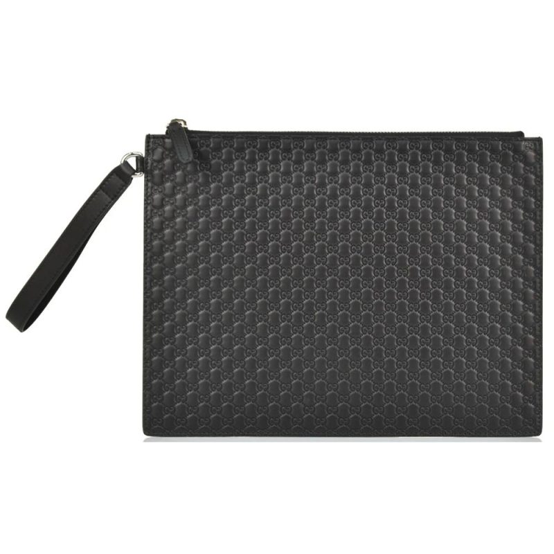 Gucci Sleek Microguccissima Leather Men's Clutch - Barde