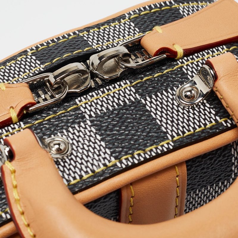 Louis Vuitton Noir Damier Colors Canvas Verticale Valisette Bag - Barde - Image 6
