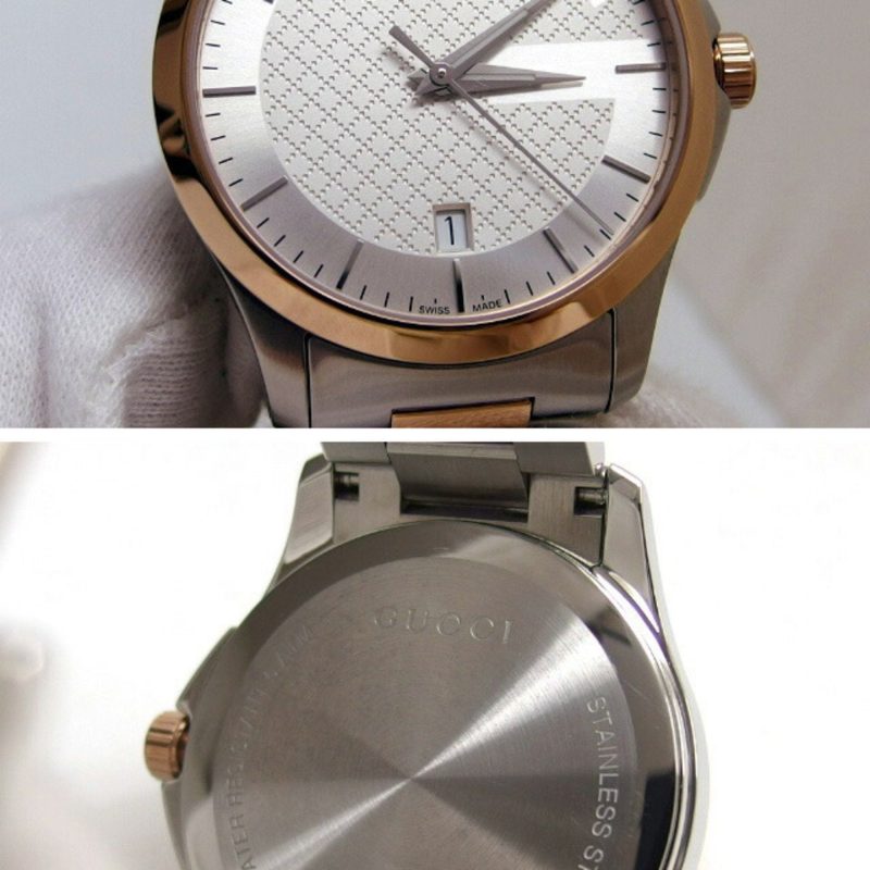 Gucci pink  Plated Stainless Steel Wristwatch (Pre-Owned) - Barde - Image 4