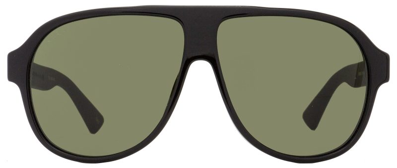 Gucci Men's  Sunglasses GG0009S 001 Shiny Black 59mm - Barde - Image 2