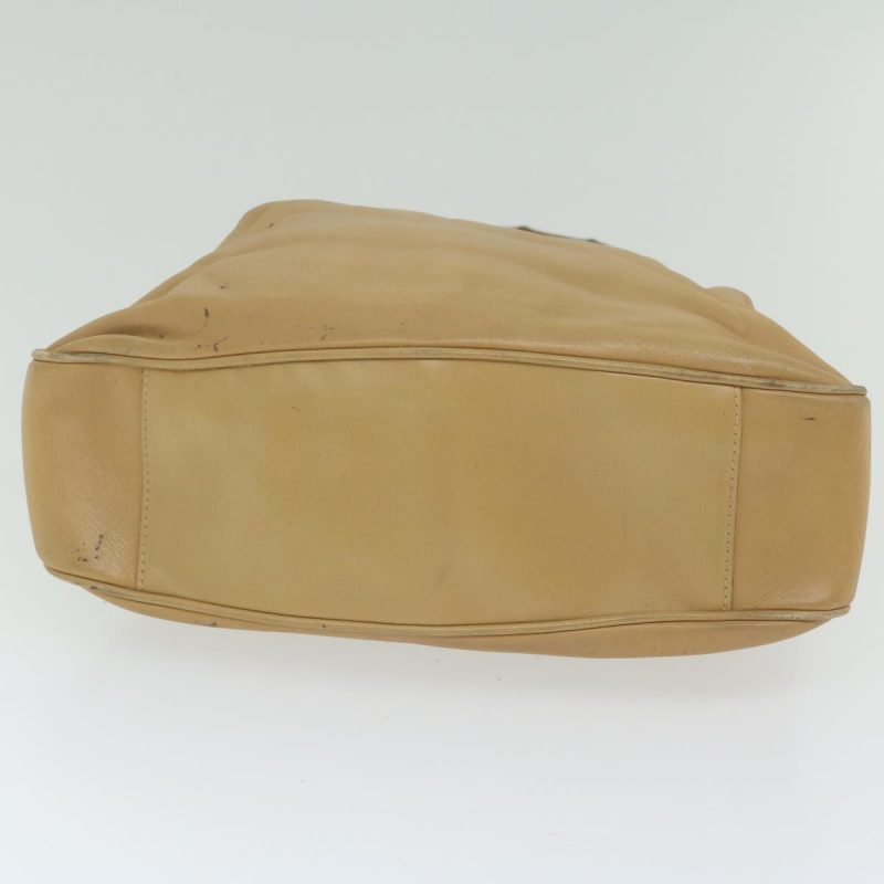 Gucci Bamboo Shoulder Bag Leather Beige - Barde - Image 5