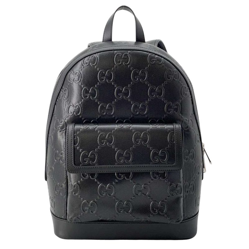 Gucci Gg Embossé  Leather Backpack Bag () - Barde