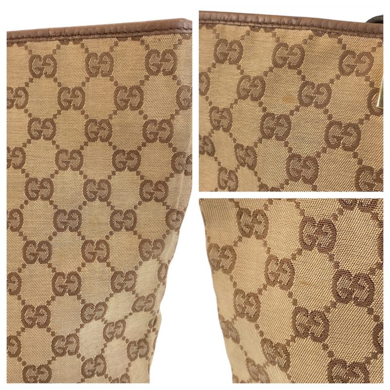 Gucci GG Canvas Leather Tote Shoulder Bag - Barde - Image 7