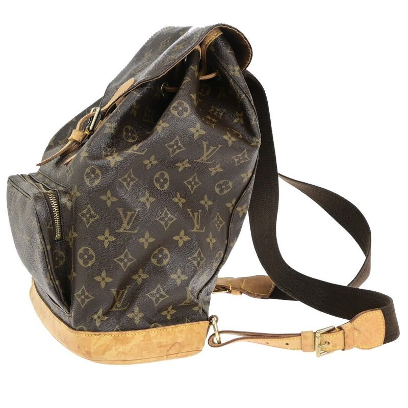 Louis Vuitton Montsouris Gm  Canvas Backpack Bag - Barde - Image 3