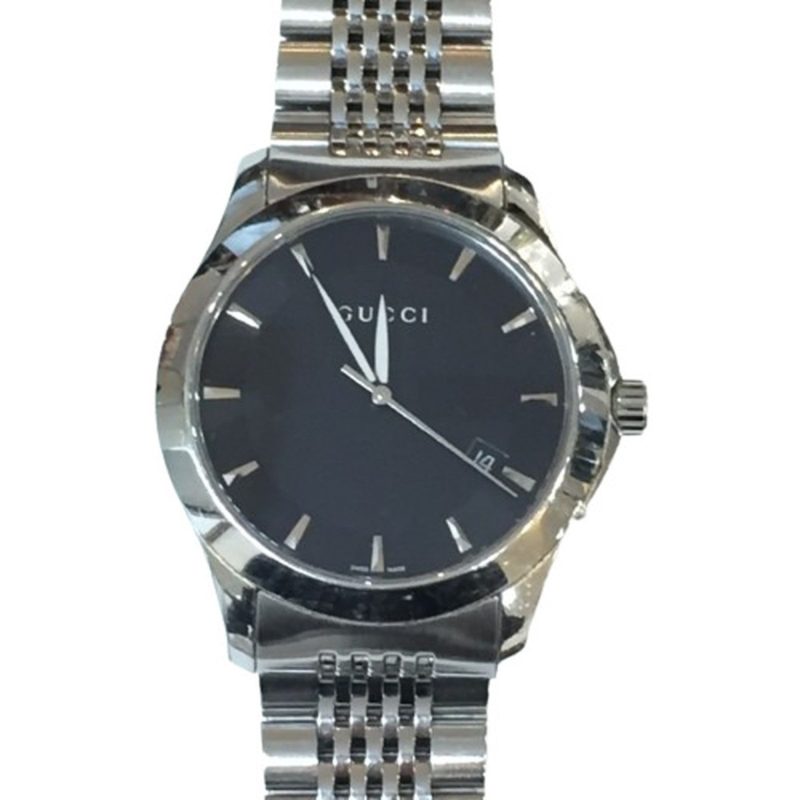 Gucci G-Timeless   Stainless Steel Wristwatch (Pre-Owned) - Barde