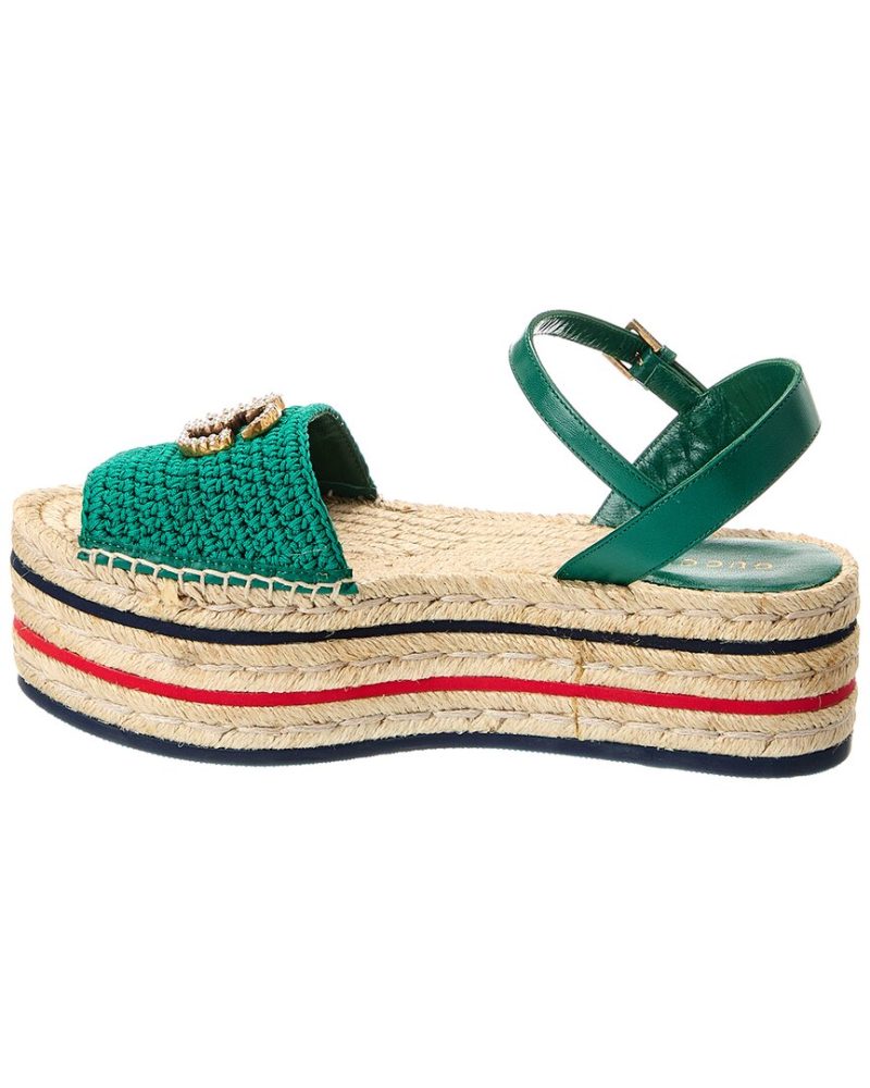 Gucci Lilibeth Platform Espadrille Sandal - Barde - Image 2