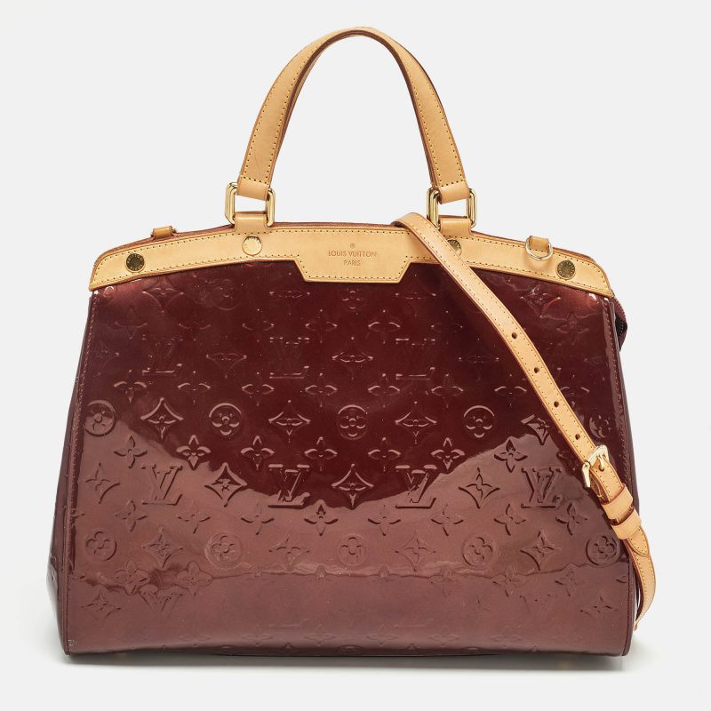 Louis Vuitton Rouge Fauviste Monogram Vernis Brea Gm Bag - Barde