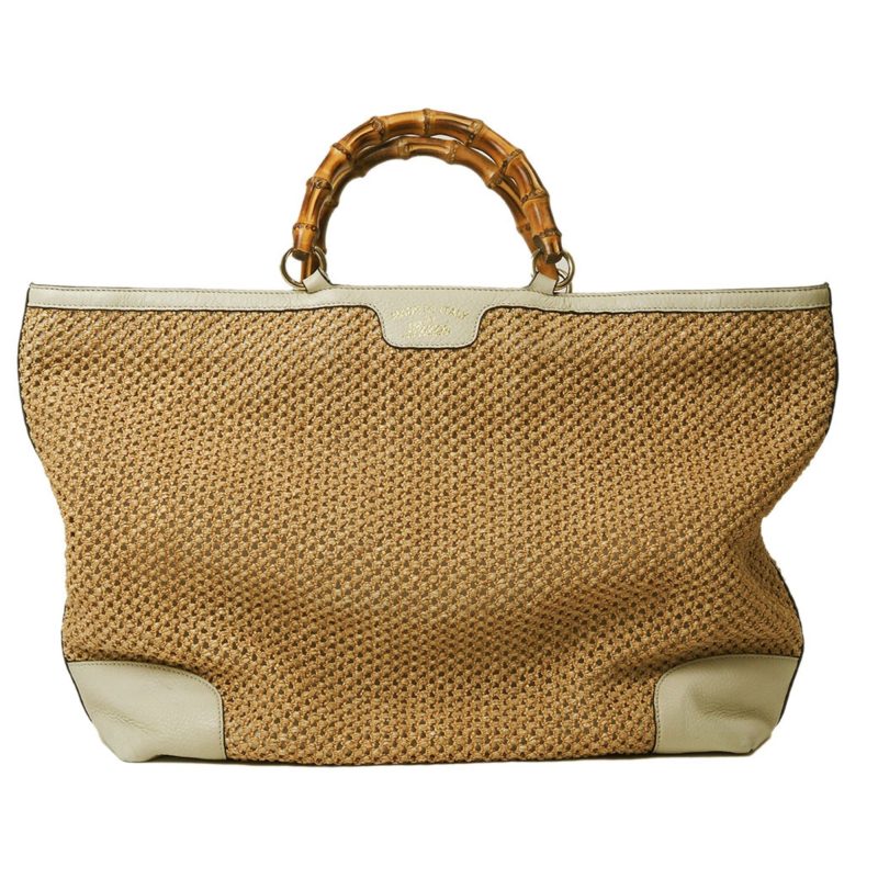 Gucci  Hemp Leather Handbag Tote Bag (Pre-Owned) - Barde