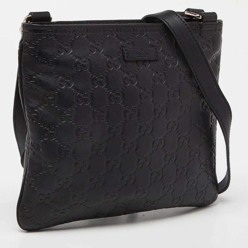 Gucci  Guccissima Leather Flat Crossbody Bag - Barde - Image 2