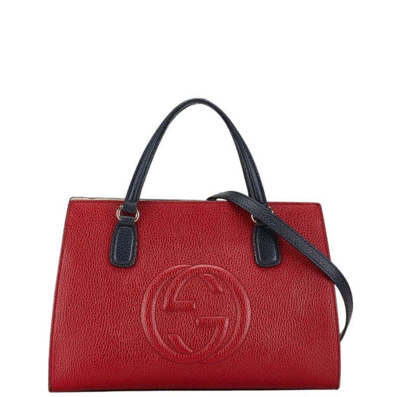 Gucci  Leather Handbag Shoulder Bag (Pre-Owned) - Barde