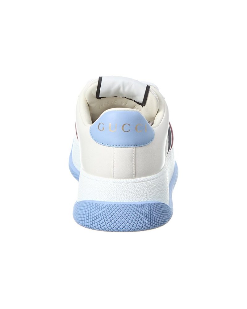 Gucci Double Screener Leather Platform Sneaker - Barde - Image 3