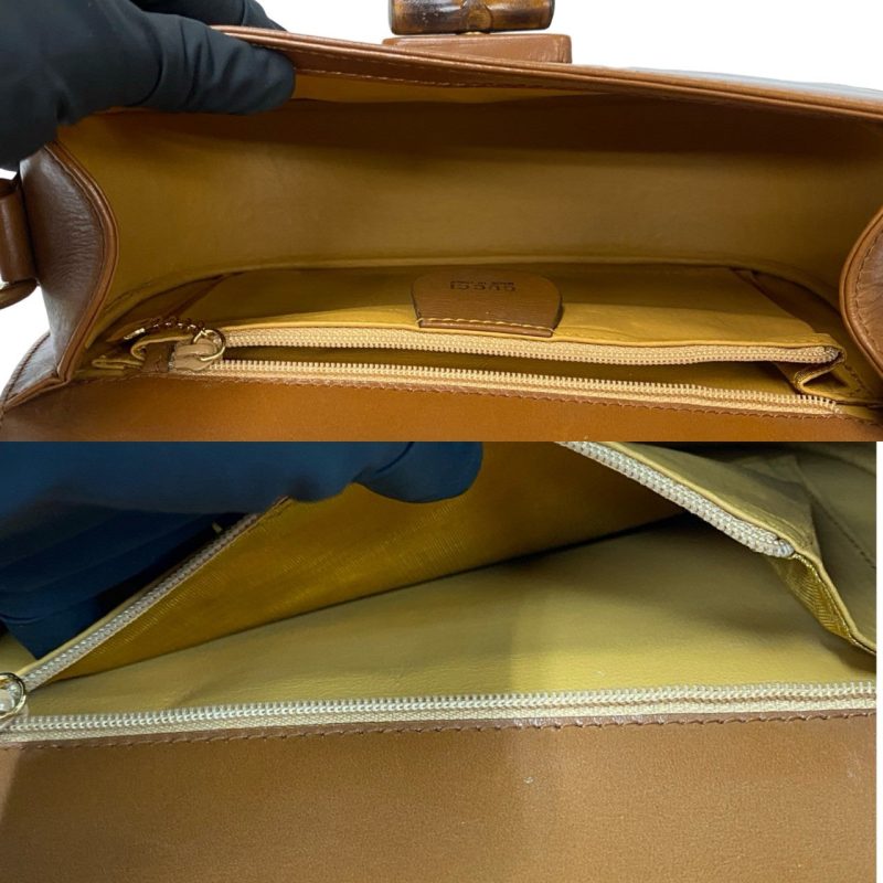 Gucci Leather Bamboo Turnlock Shoulder Bag - Barde - Image 10