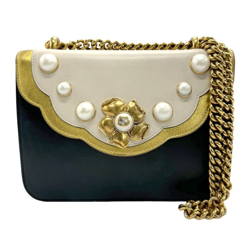 Gucci  Leather Shoulder Bag () - Barde