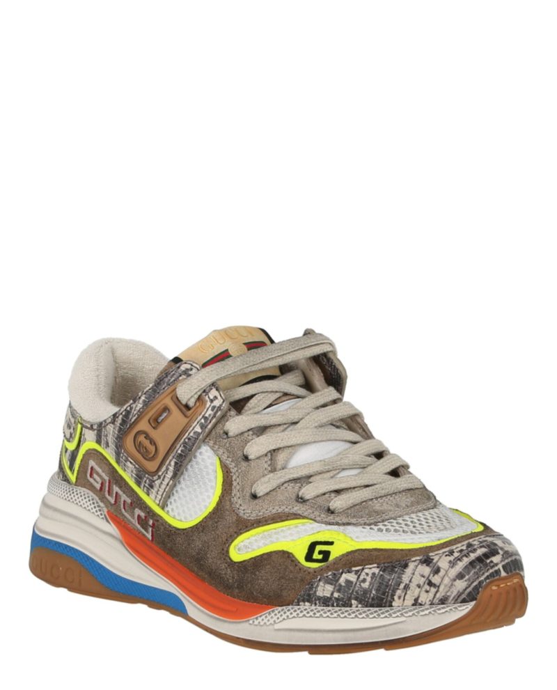 Gucci Ultrapace Leather & Suede Sneaker - Barde - Image 2