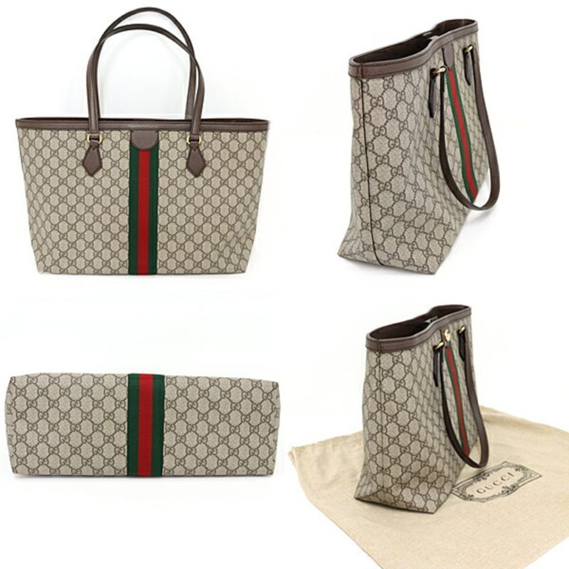 Gucci  Gg Supreme Canvas Leather Tote Bag (Pre-Owned) - Barde - Image 2