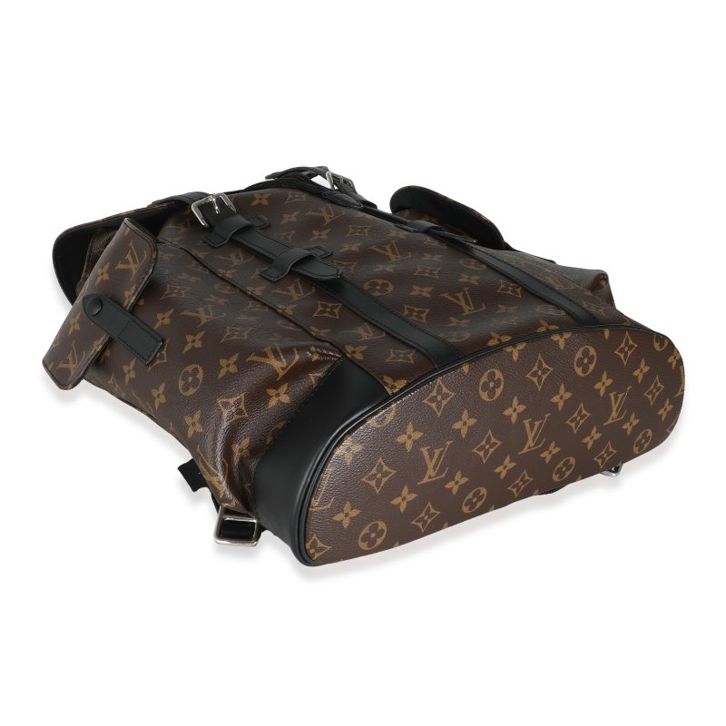 Louis Vuitton Monogram Macassar Canvas Christopher Backpack MM - Barde - Image 6