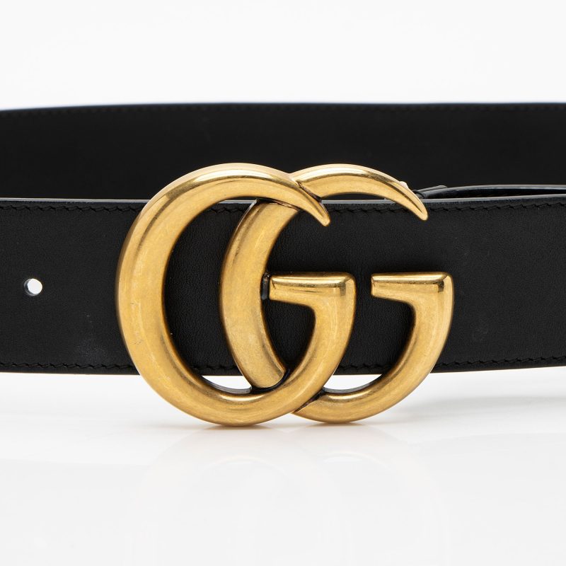 Gucci Leather GG Marmont Belt - Barde - Image 4
