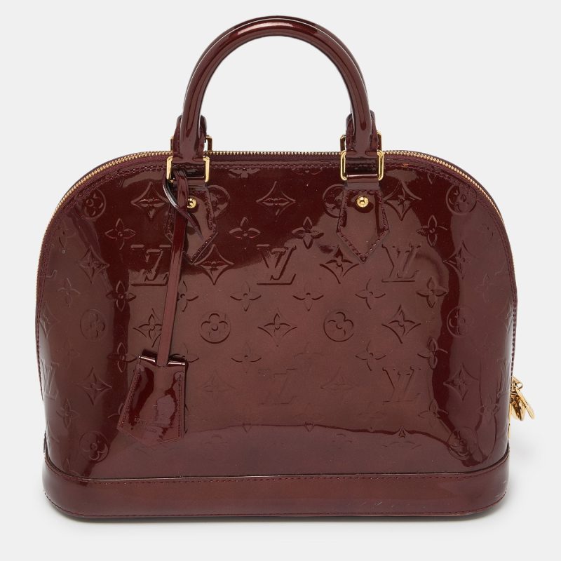 Louis Vuitton Rouge Fauviste Monogram Vernis Alma Pm Bag - Barde