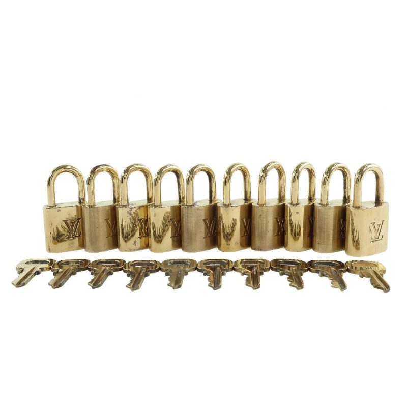 Louis Vuitton Brass Padlock & Key Set - Barde