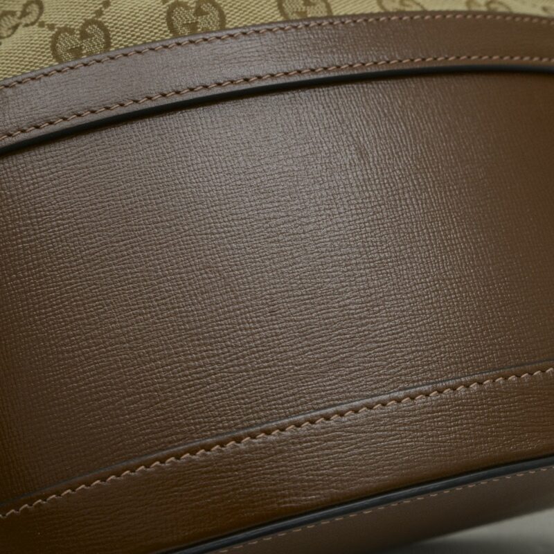 Gucci  Canvas Leather Shoulder Bag (Pre-Owned) - Barde - Image 4