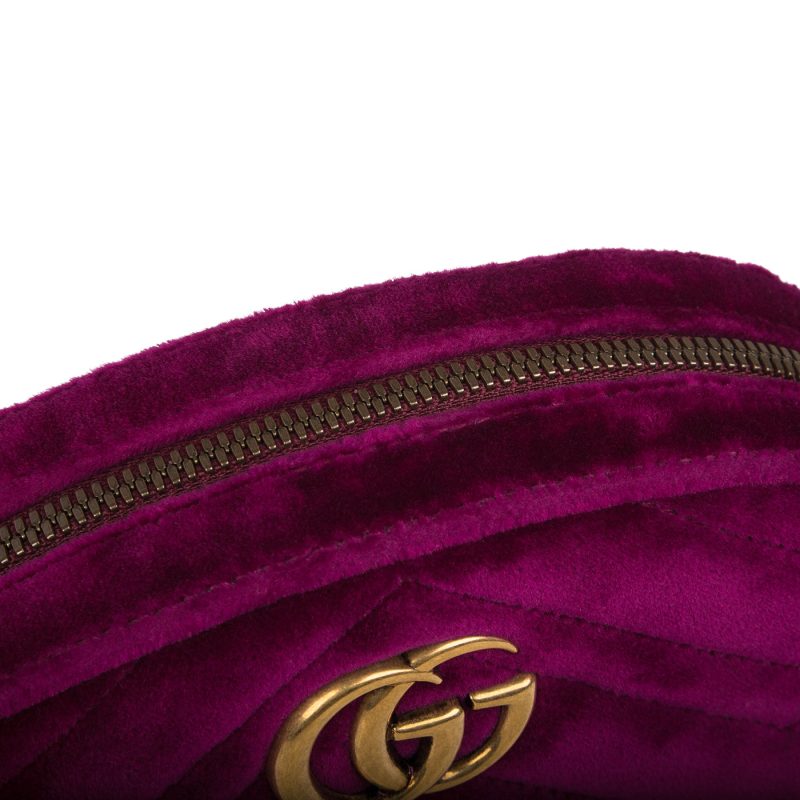 Gucci Gucci Marmont Belt Bag Fuchsia - Barde - Image 6