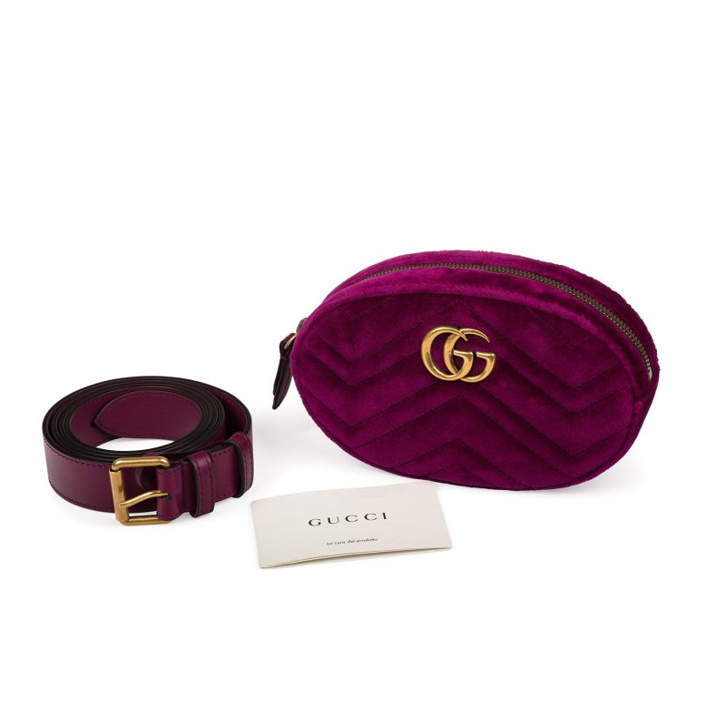 Gucci Gucci Marmont Belt Bag Fuchsia - Barde - Image 10