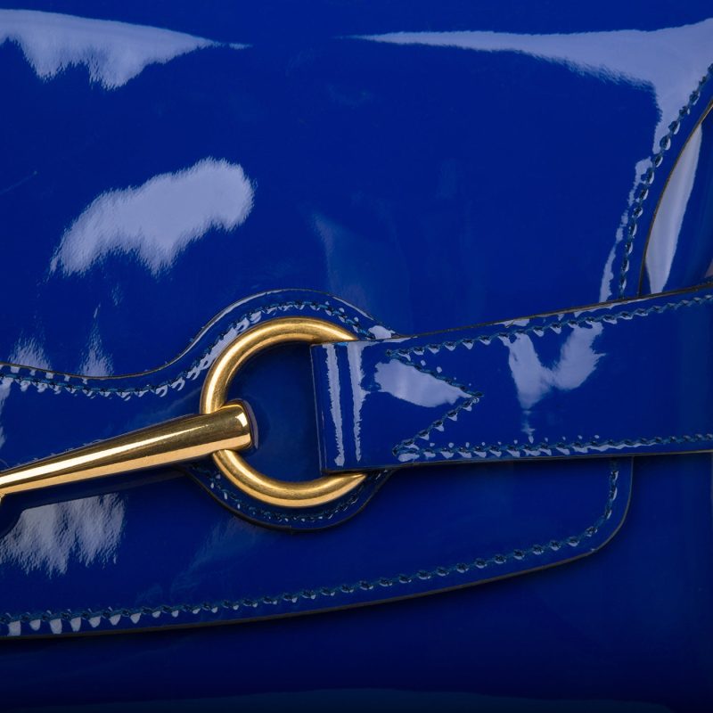 Gucci Patent Horsebit Clutch - Barde - Image 6