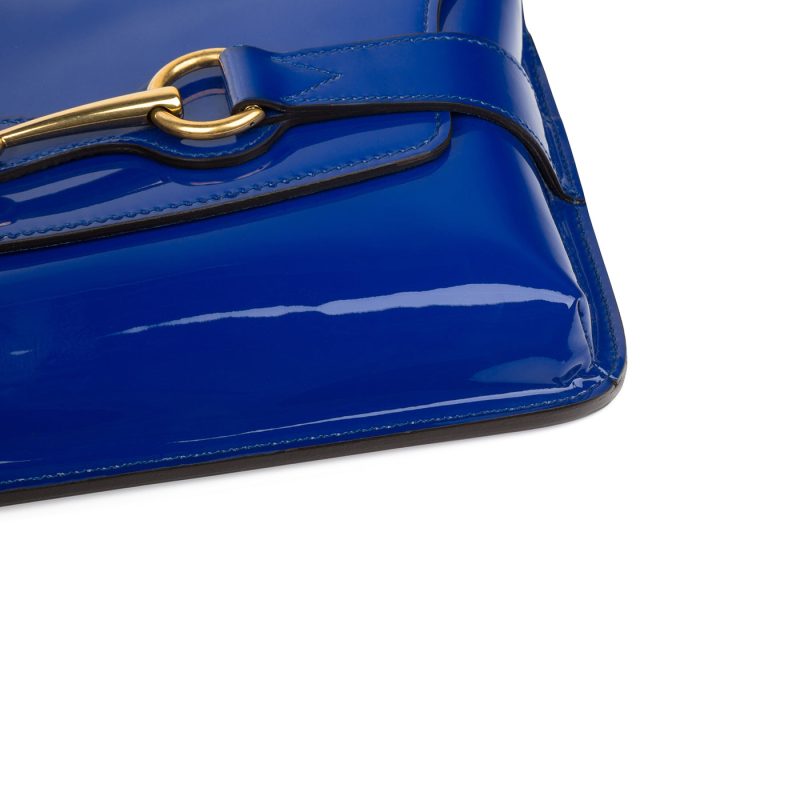 Gucci Patent Horsebit Clutch - Barde - Image 8