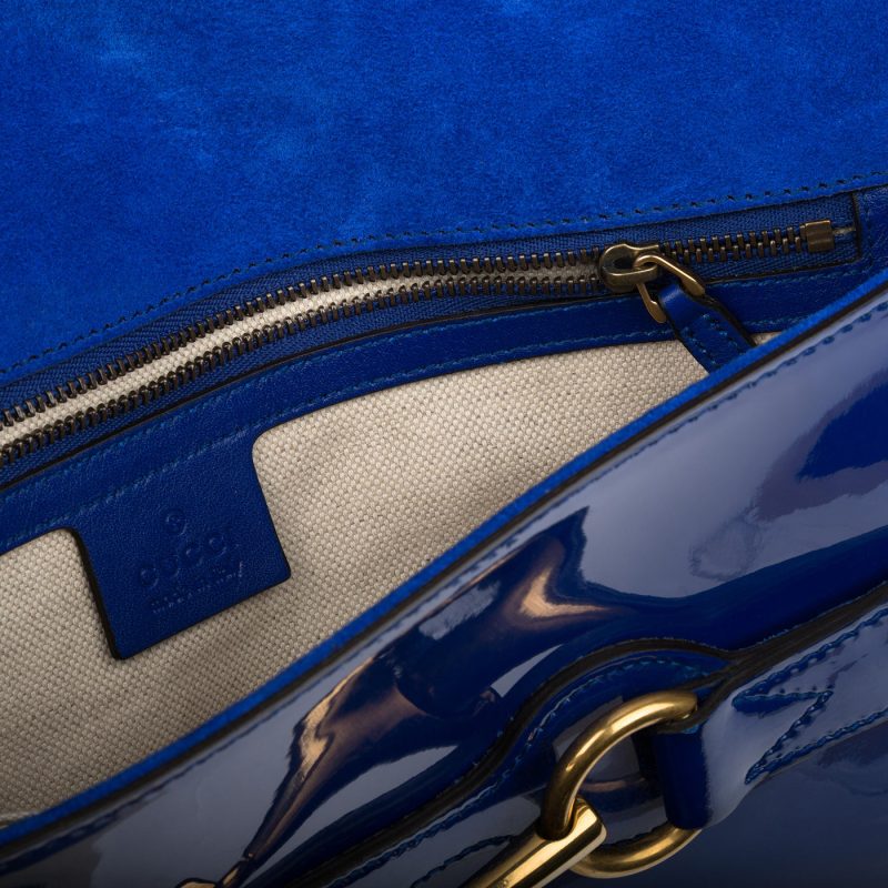 Gucci Patent Horsebit Clutch - Barde - Image 9