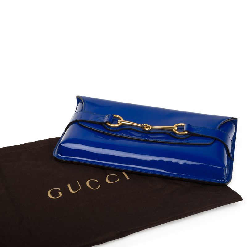 Gucci Patent Horsebit Clutch - Barde - Image 10