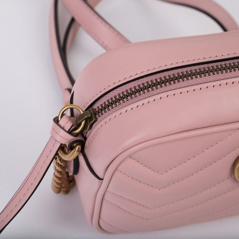 Gucci Mini Quilted Crossbody Marmont Bag - Barde - Image 6