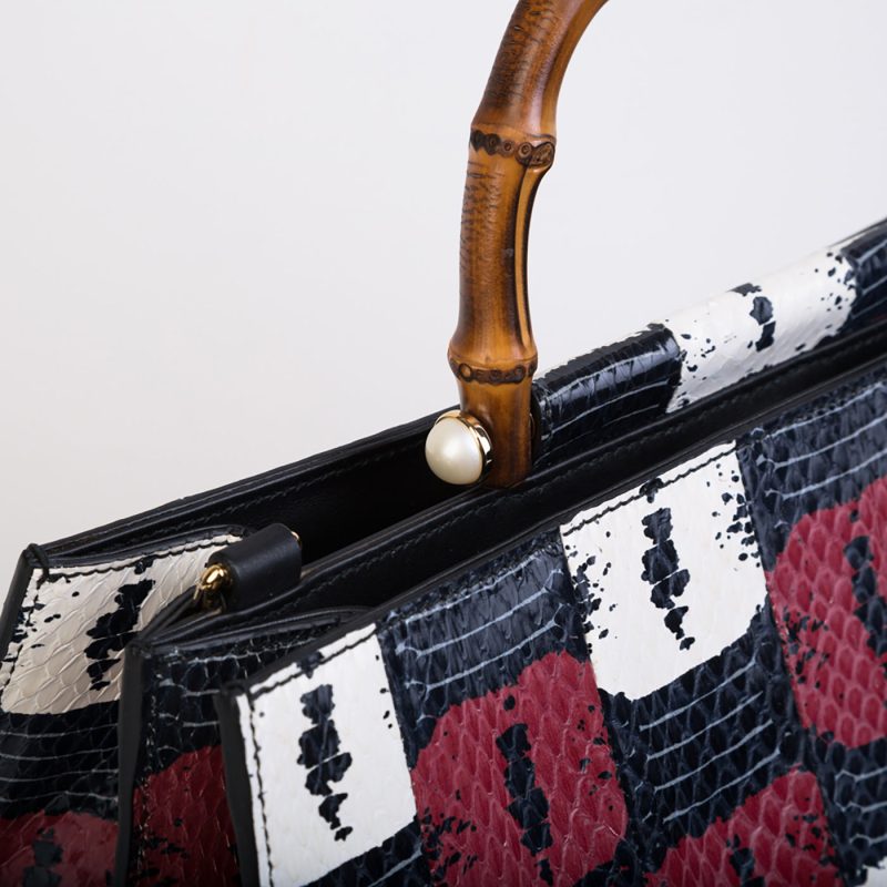 Gucci Nymphaea snakeskin tote - Barde - Image 6