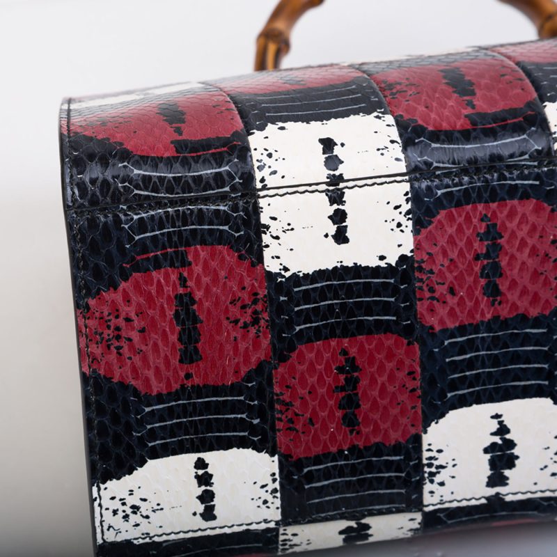 Gucci Nymphaea snakeskin tote - Barde - Image 8