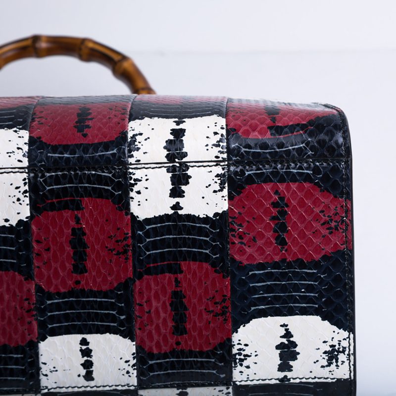 Gucci Nymphaea snakeskin tote - Barde - Image 9