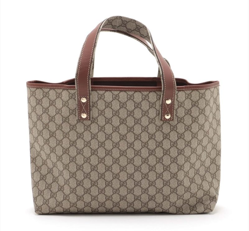 Gucci GG Plus Monogram Medium Signature Web Loop Tote Brown - Barde - Image 2