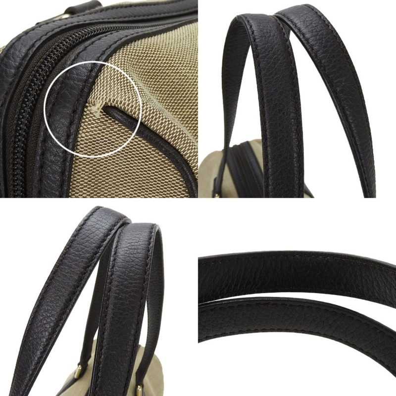 Gucci    Canvas Leather Boston Bag Handbag (Pre-Owned) - Barde - Image 5