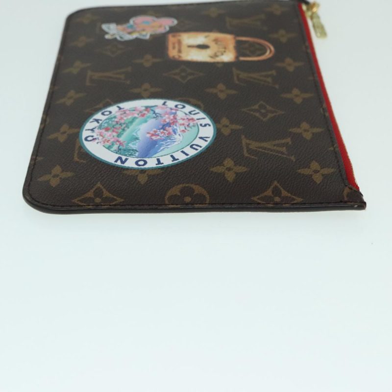 Louis Vuitton Neverfull Pouch  Canvas Clutch Bag - Barde - Image 3